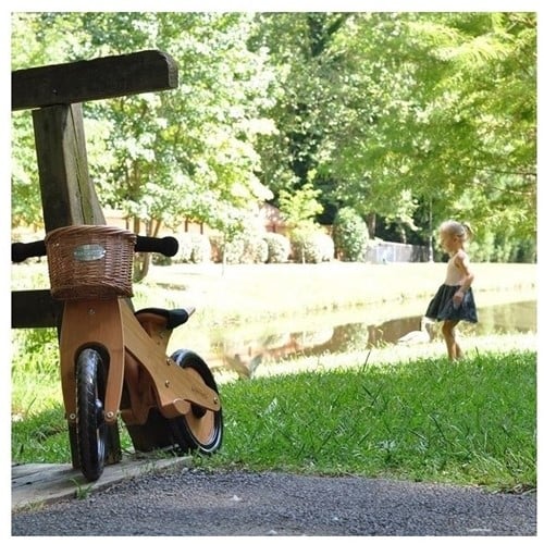 Kinderfeets houten loopfiets vanaf 2 jaar - Bamboe Bruin-2