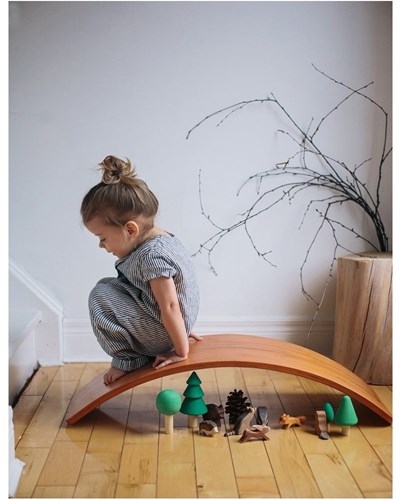 Kinderfeets planche d'équilibre en bois / planche d'équilibre pour enfants - Bambou-2
