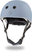 Kinderfeets Casco infantil para ciclismo / casco de bicicleta para niños - Azul pizarra mate
