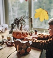 Kinderfeets bamboe trekfiguur Eenhoorn op=op-2