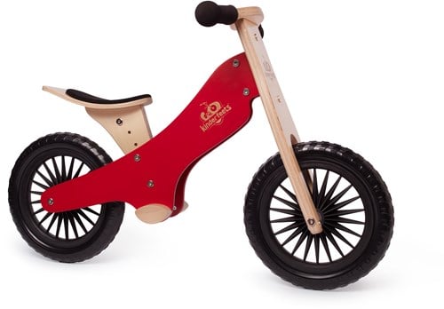 Kinderfeets houten loopfiets vanaf 2 jaar - Rood