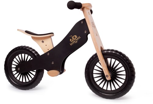 Kinderfeets houten loopfiets vanaf 2 jaar - Zwart
