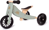 Kinderfeets Vélo d'équilibre et tricycle en bois 2-en-1 à partir de 1 an Tiny Tot - Sage
