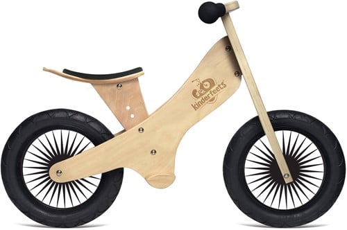 Kinderfeets houten loopfiets klassiek  vanaf 2 jaar - Naturel Hout