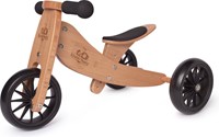 Kinderfeets Bicicletta a bilanciamento in legno 2-in-1 e triciclo da 1 anno Tiny Tot - Bamboo-2