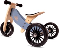 Kinderfeets Vélo d'équilibre en bois 2-en-1 & tricycle Tiny Tot Plus - Bleu Ardoise
