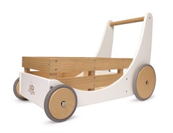 Kinderfeets Carrello e camminatore in legno 2-in-1 - Bianco