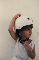Kinderfeets kinderhelm voor op de fiets / fietshelm voor kinderen - mat wit-3