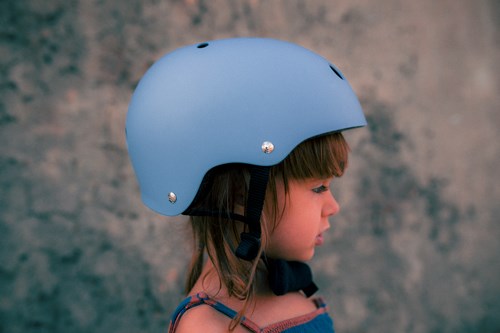 Kinderfeets kinderhelm voor op de fiets / fietshelm voor kinderen - mat Lei Blauw-3