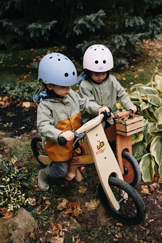 Kinderfeets kinderhelm voor op de fiets / fietshelm voor kinderen - mat Silver Sage Groen-3